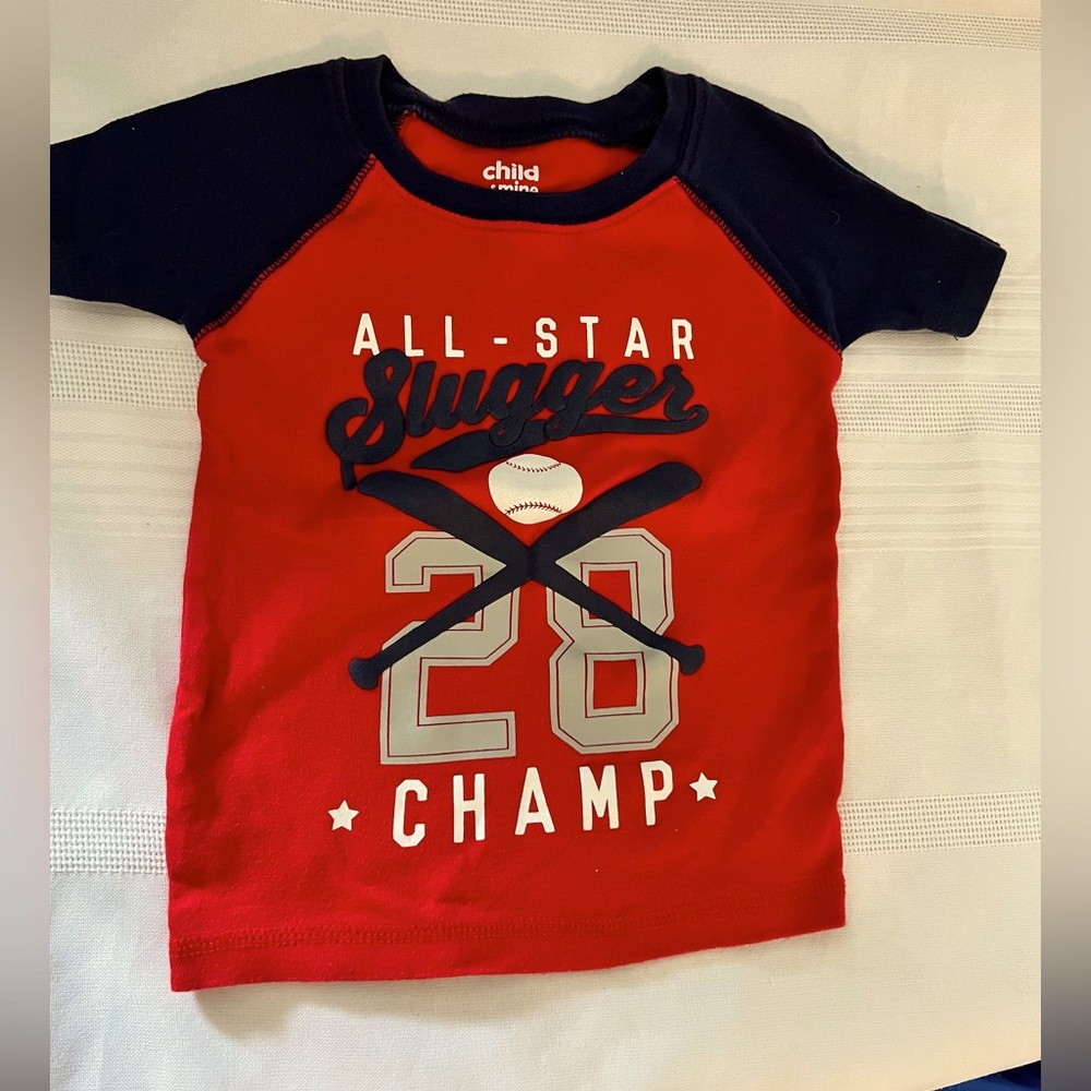 Carters All-Star Slugger Red Kids T-Shirt 2T